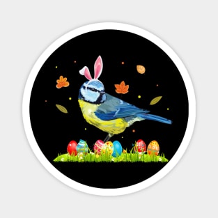 Bunny Ears Eggs Cute Easter Bird Magnet